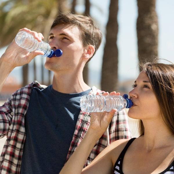 Couple Drink Clean Water